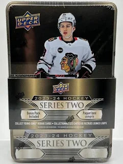 2023-24 Upper Deck NHL Series 2 Sealed Hockey Tin