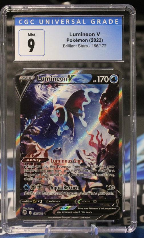 Lumineon V Alternate Art #156/172 - CGC 9 Mint - Pokémon Brilliant Stars