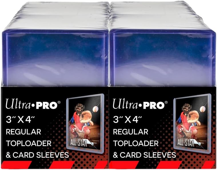 Ultra PRO 3" x 4" Toploaders with Card Sleeves – 200ct Bundle
