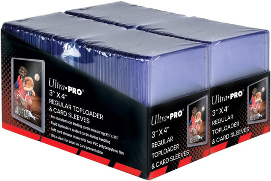 Ultra PRO 3" x 4" Toploaders with Card Sleeves – 200ct Bundle