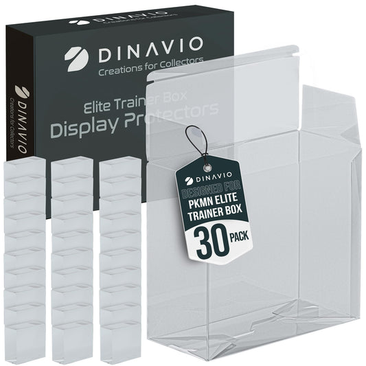 Dinavio Crafthouse PET Plastic ETB Protector Case 10 Pack - Elite Trainer Box Protector - ETB Case Compatible with Elite Trainer Boxes (Pack of 10)