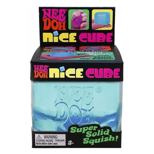 NeeDoh Nice Cube Blue Stress Ball