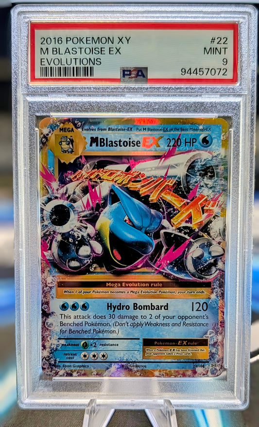 2016 Pokémon - XY Evolutions - M Blastoise ex #22/108 PSA 9 MINT - Razorray3 Cards & Collectibles 