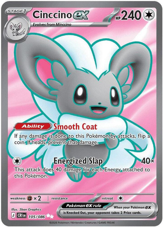 Cinccino ex - ME04: Chaos Rising (CRI) 105/086