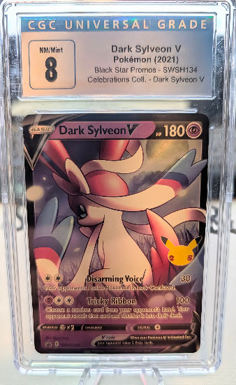 2019-2023 Pokémon Dark Sylveon V CGC 8 - SWSH Black Star Promos #SWSH134