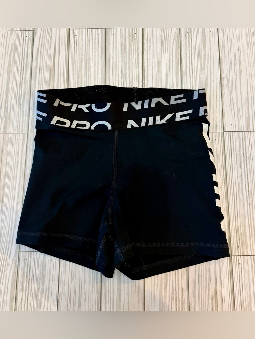 Nike Women's Black Performance Logo Training Shorts S