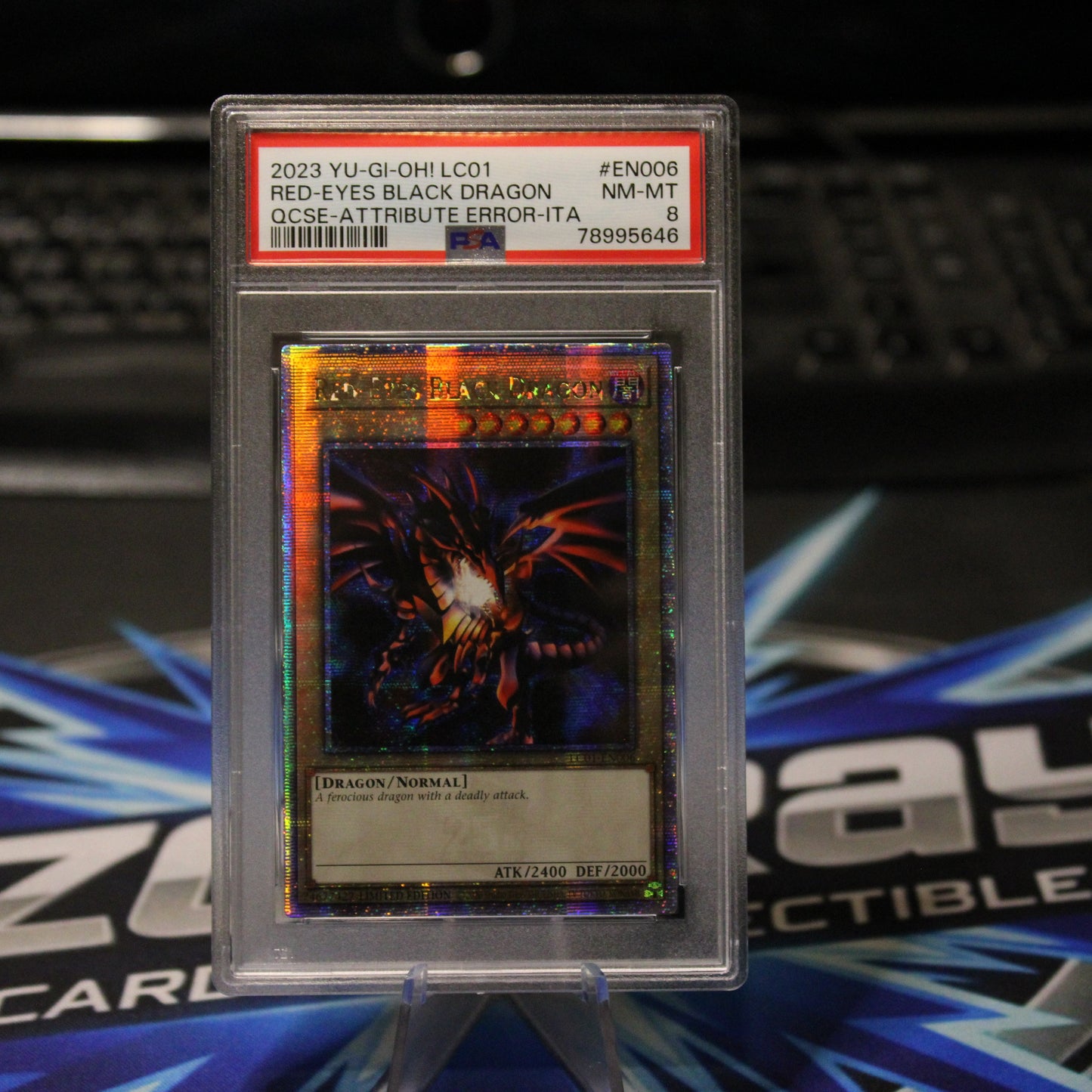 Yu-Gi-Oh! - Red-Eyes Black Dragon 25th Anniversary Ultra Rare LC01-EN006 PSA 8 NM-MT